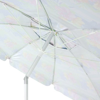 Guarda Sol Articulado em Poliéster com Haste de Alumínio Floral Bel 2,40m 12065