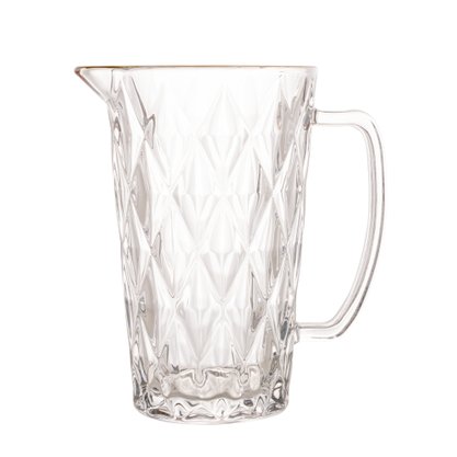 Jarra de Vidro Diamnond com Fio de Ouro Lyor 1 litro 1431