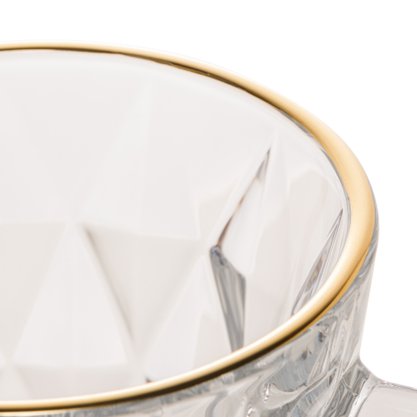 Jarra de Vidro Diamnond com Fio de Ouro Lyor 1 litro 1431