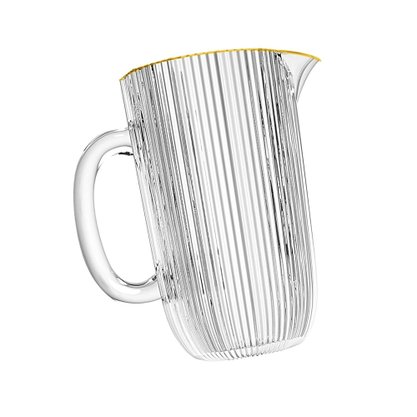 Jarra de Vidro L¿Hermitage Cameratta 1,3L Borda Dourada
