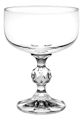 Jogo 6 Taças De Cristal Para Sobremesa 200ml Claudia Bohemia