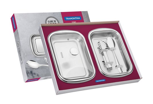 Jogo Assar e Servir Cosmos Aço Inox Tramontina 4 peças 64310/283