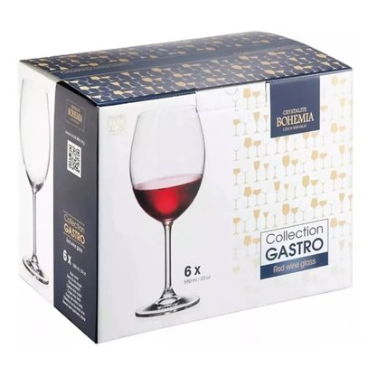 Jogo de 6 taças Vinho Gastro Fullfit 580ml 56077