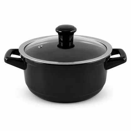 Jogo de Panelas de Cerâmica 5 Peças Duo Smart Preto Ceraflame