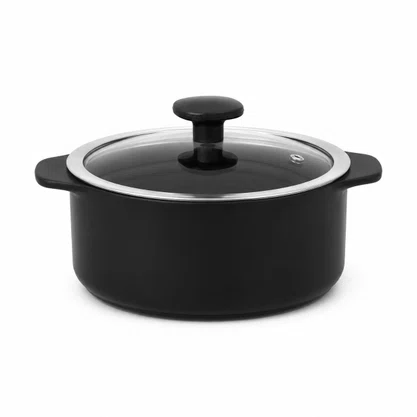 Jogo de Panelas de Cerâmica 5 Peças Slim Preto Ceraflame