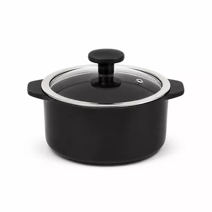 Jogo de Panelas de Cerâmica 5 Peças Slim Preto Ceraflame
