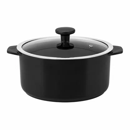 Jogo de Panelas de Cerâmica 5 Peças Slim Preto Ceraflame