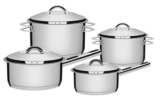Jogo de Panelas Solar Aço Inox com Fundo Triplo Tramontina 4 peças 65510/760