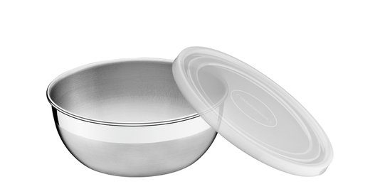 Jogo de Potes Aço Inox com Tampa Plástica 3 Peças Tramontina 64220/143