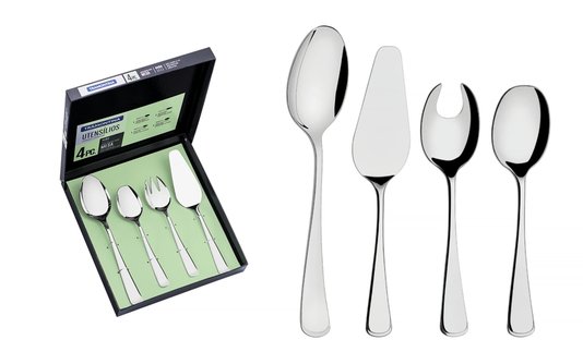 Jogo de Utensílios Mônaco em Aço Inox Alto Brilho 4 peças Tramontina 66917/160