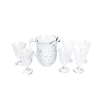 Jogo Jarra com Taças Cristal Lile Lyor 7 peças