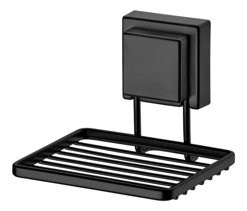 Kit Acessórios Para Banheiro Ventosa Preto Fosco 5 Peças Future