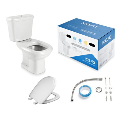 Kit Bacia com Caixa Acoplada Sabatini Branco Icasa