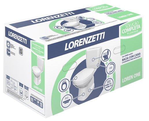 Kit Bacia e Caixa Acoplada Loren One Lorenzetti