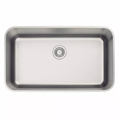 Kit Cuba Inox de Embutir 70x40 Dora Escovada + Válvula + Cesto + Dosador Tramontina