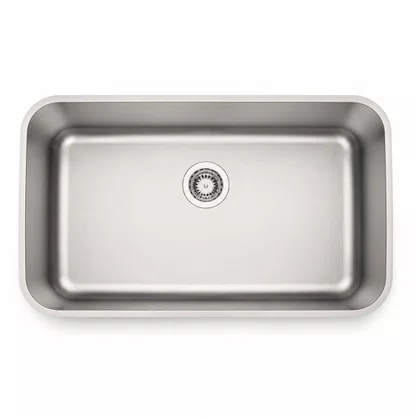 Kit Cuba Inox de Embutir 70x40 Dora Escovada + Válvula + Cesto + Dosador Tramontina