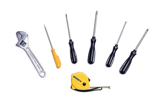 Kit de Ferramentas com Chaves de Fenda Chave Ajustável e Trena 7 peças Tramontina 43408/139
