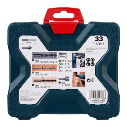 Kit Fixar e Parafusar Bosch 33 peças 2.607.017.398
