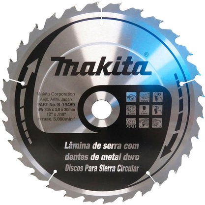 Lâmina de Serra para Madeira Makita 30 Dentes B-19489