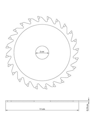 Lâmina de Serra para Madeira Tramontina 4.3/8'' 42633101