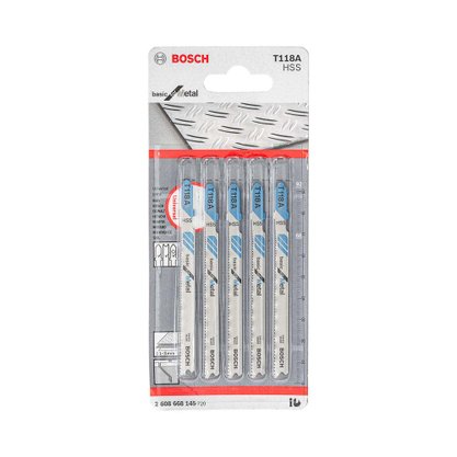 Lâmina para Metal para Serra Tico Tico Bosch 5 peças T118A
