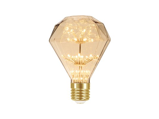 Lâmpada Led Fireworks Vintage Âmbar Taschibra 2W D95