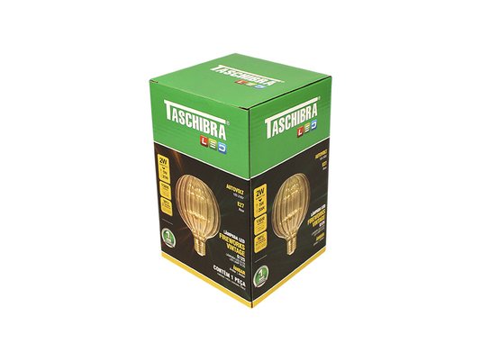 Lâmpada Led Fireworks Vintage Âmbar Taschibra 2W G125