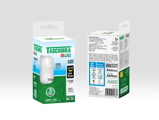 Lâmpada Led Taschibra 6500K 4,9W TKL 30