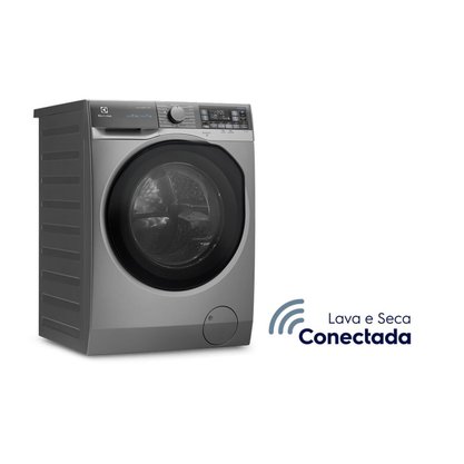 Lava e Seca 11kg/7kg Ultimate Electrolux Prata Ultimate Care Com Wi-fi e Água quente/Vapor  LSW11