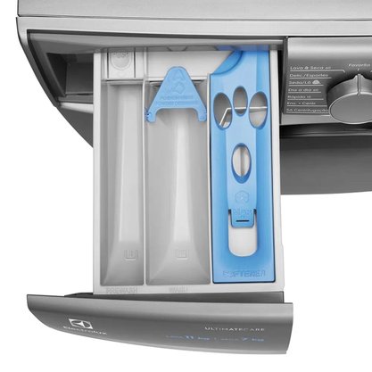 Lava e Seca 11kg/7kg Ultimate Electrolux Prata Ultimate Care Com Wi-fi e Água quente/Vapor  LSW11