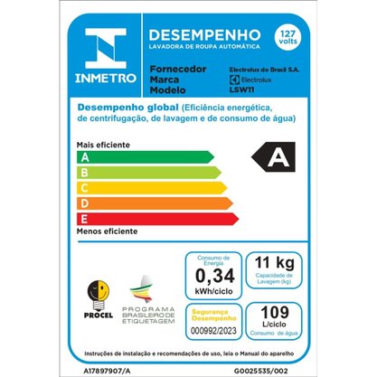 Lava e Seca 11kg/7kg Ultimate Electrolux Prata Ultimate Care Com Wi-fi e Água quente/Vapor  LSW11