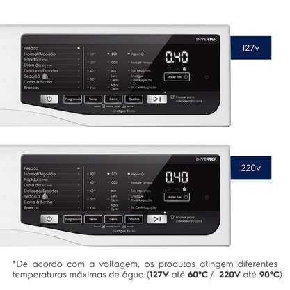 Lavadora de Roupa com Abertura Frontal e Água Quente Premuim Care Electrolux 11kg LFE11