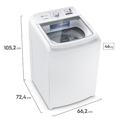 Lavadora de Roupas Essential Care com Cesto Inox Electrolux 17kg LED17