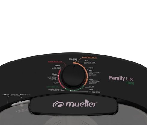 Lavadora de Roupas Family Lite 10 kg Preta Mueller