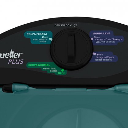 Lavadora de Roupas Semiautomática Plus Preta 4.5kg Mueller