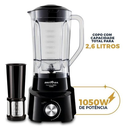 Liquidificador Britânia Diamante 1050W Preto