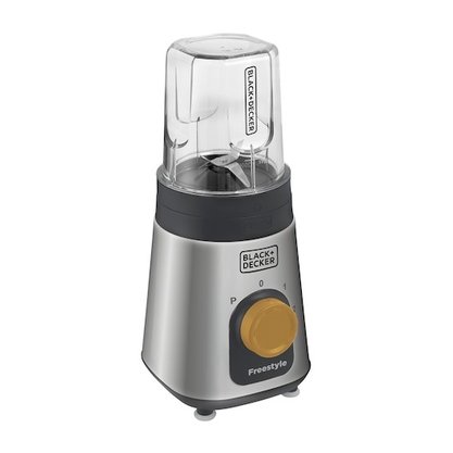 Mini Liquidificador Processador Black Decker 2x1 Portátil Cor Inox