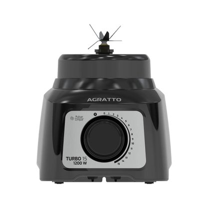 Liquidificador Turbo 15 1200W Preto ALIQ05N-02 17110 Agratto