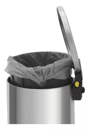 Lixeira Aço Inox 5 Litros Tramontina Loop Cor Prateado
