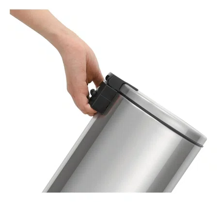 Lixeira Aço Inox 5 Litros Tramontina Loop Cor Prateado
