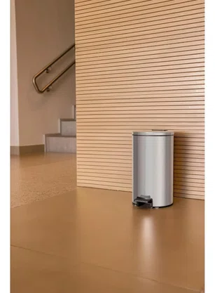Lixeira Aço Inox 5 Litros Tramontina Loop Cor Prateado