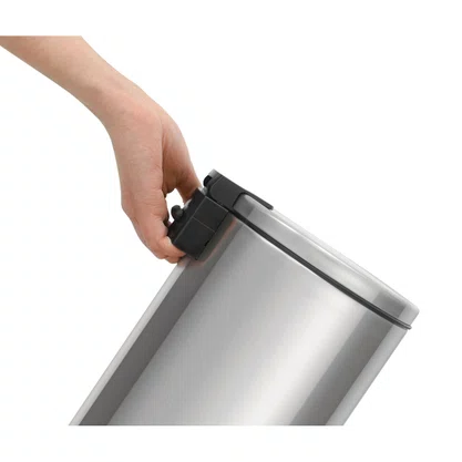 Lixeira Aço Inox Com Pedal Loop 12 Litros Tramontina