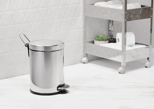 Lixeira Inox com Pedal e Balde Brinox 5 litros 3040/202
