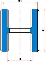 Luva para Eletroduto Roscável 3/4" Tigre