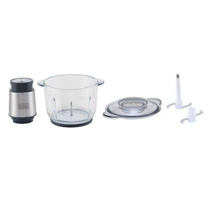 Miniprocessador Copo Vidro Gourmad Gris MP300G-B2 B e Decker