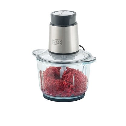 Miniprocessador Copo Vidro Gourmad Gris MP300G-B2 B e Decker