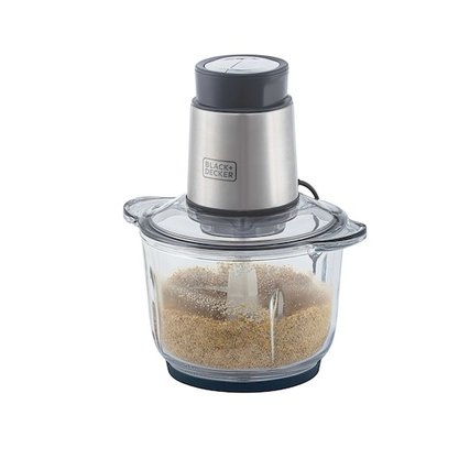 Miniprocessador Copo Vidro Gourmad Gris MP300G-B2 B e Decker