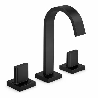 Misturador de Mesa Bica Alta Black Matte Deca 1877.BL33.MT