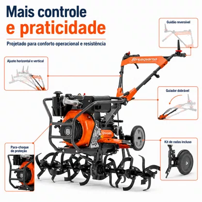 Motocultivador A Diesel Husqvarna Tf 545de