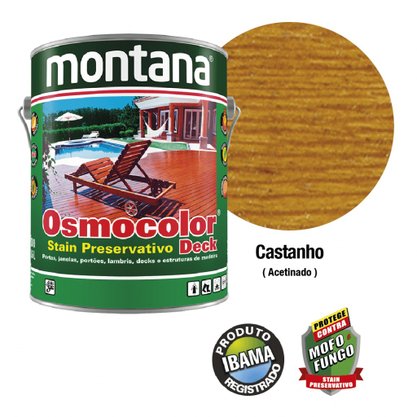 Verniz Osmocolor Stain Deck Castanho 18L Montana